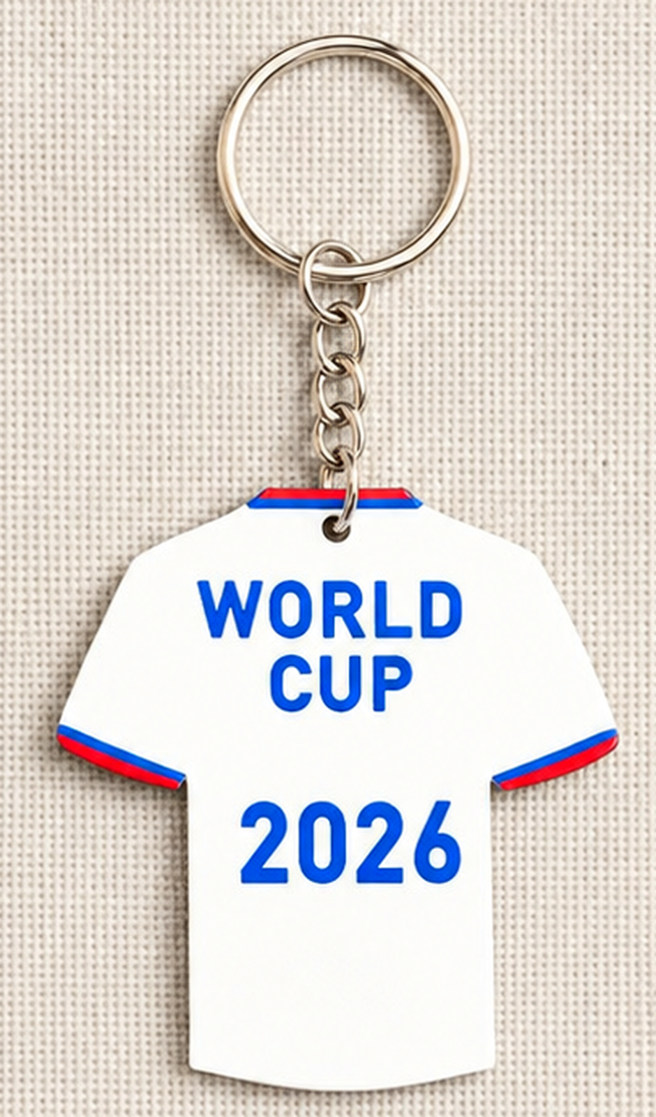 World Cup 2026 personalised football shirt keychain