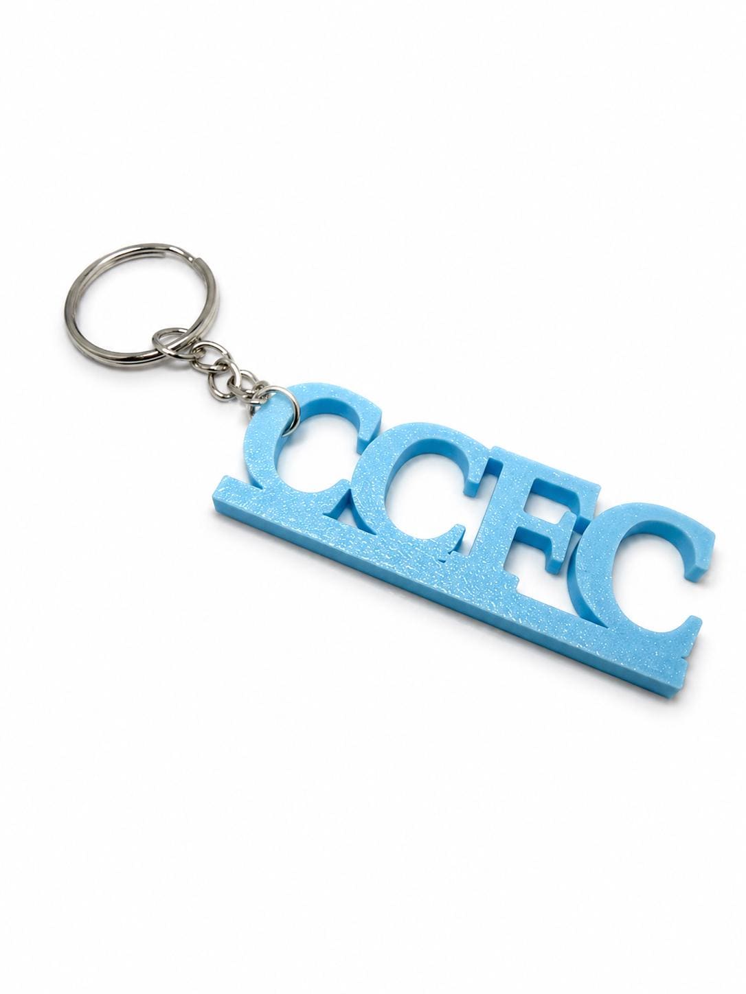 3D Printed CCFC Keychain – Personalised Name Option, Coventry Fan Gift
