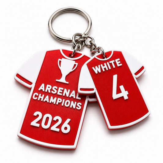 Arsenal Champions 2026 Keychain – Custom Football Shirt Keyring