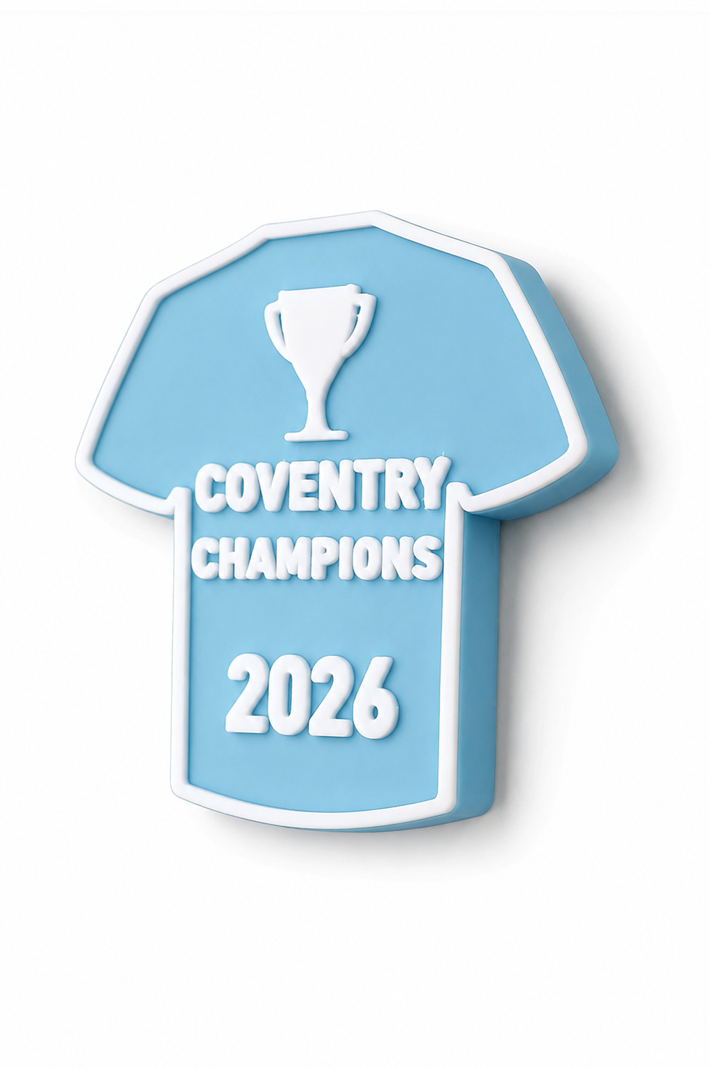 Coventry Champions 2026 Fridge Magnet 3D Printed Football Shirt Keepsake Gift