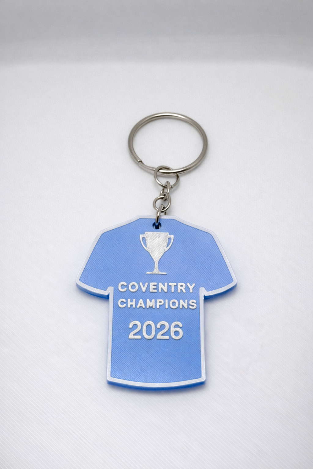 Coventry City Champions 2026 Keychain – Football Shirt Keyring – Promotion