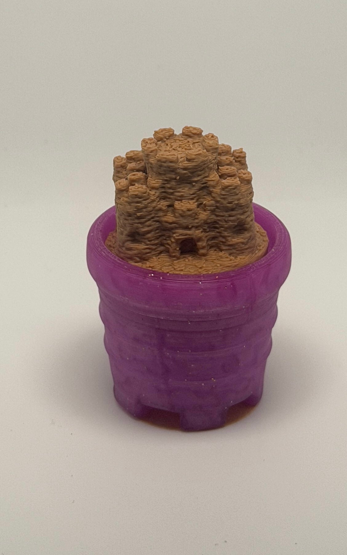Mini Sandcastle Clicker Fidget Toy | 3D Printed Beach Bucket Fidget | Sensory Desk Toy | Pocket Fidget | Party Bag Gift