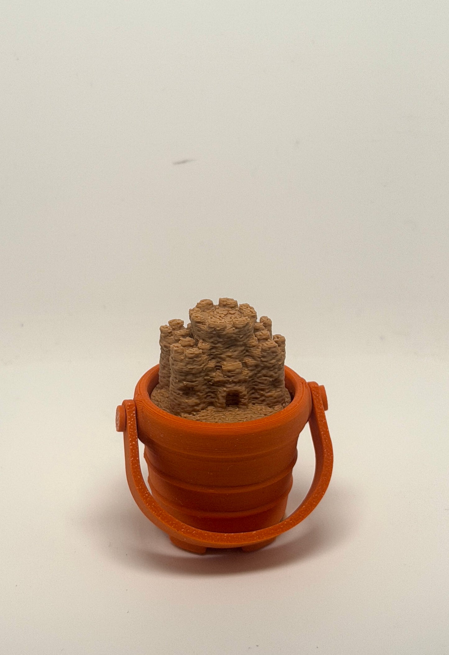 Mini Sandcastle Clicker Fidget Toy | 3D Printed Beach Bucket Fidget | Sensory Desk Toy | Pocket Fidget | Party Bag Gift