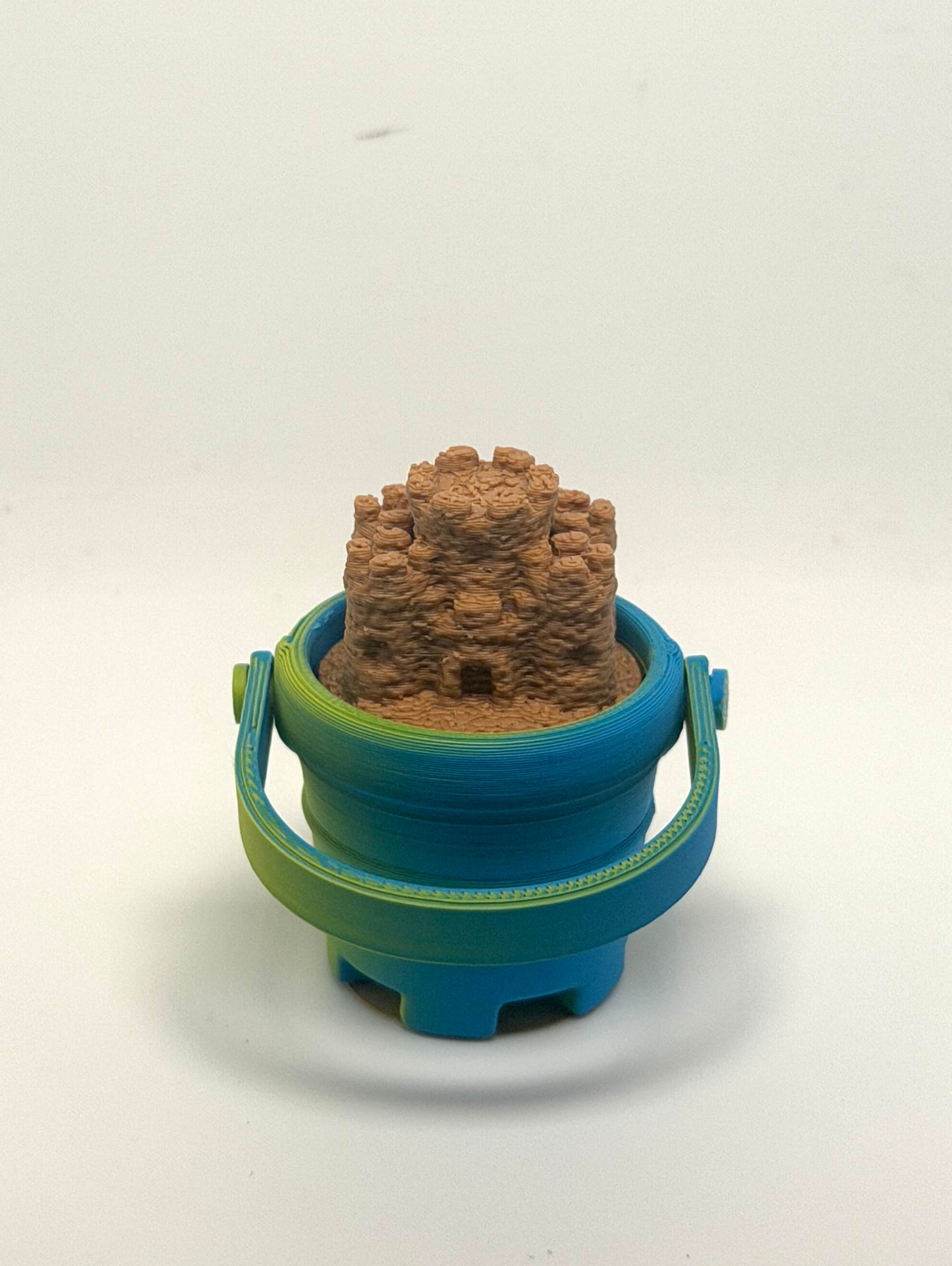 Mini Sandcastle Clicker Fidget Toy | 3D Printed Beach Bucket Fidget | Sensory Desk Toy | Pocket Fidget | Party Bag Gift
