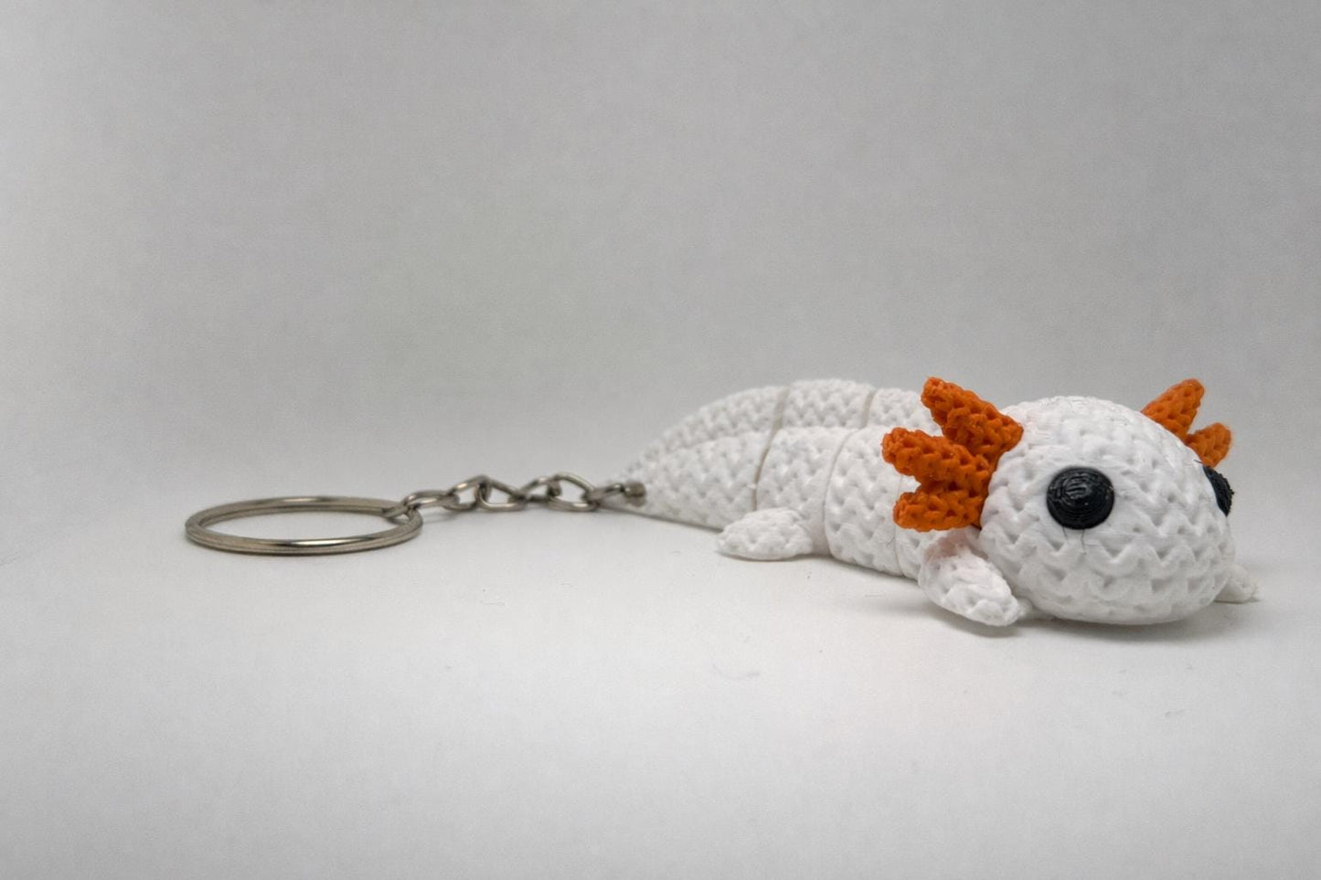 Knitted Axolotl Keychain