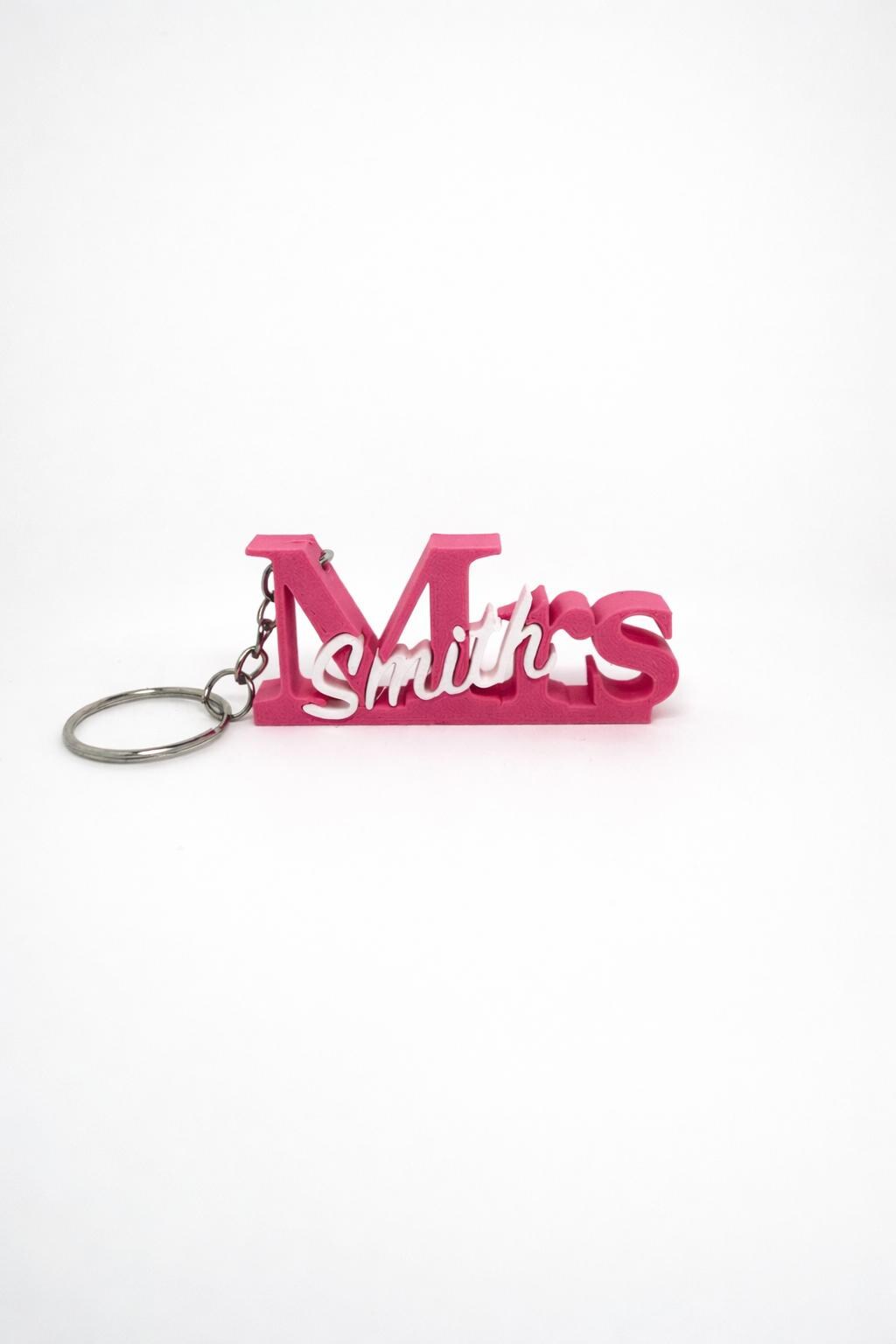 Personalised Teacher Keyring – Custom Name Keychain – End of Term Gift – Teaching Assistant Present