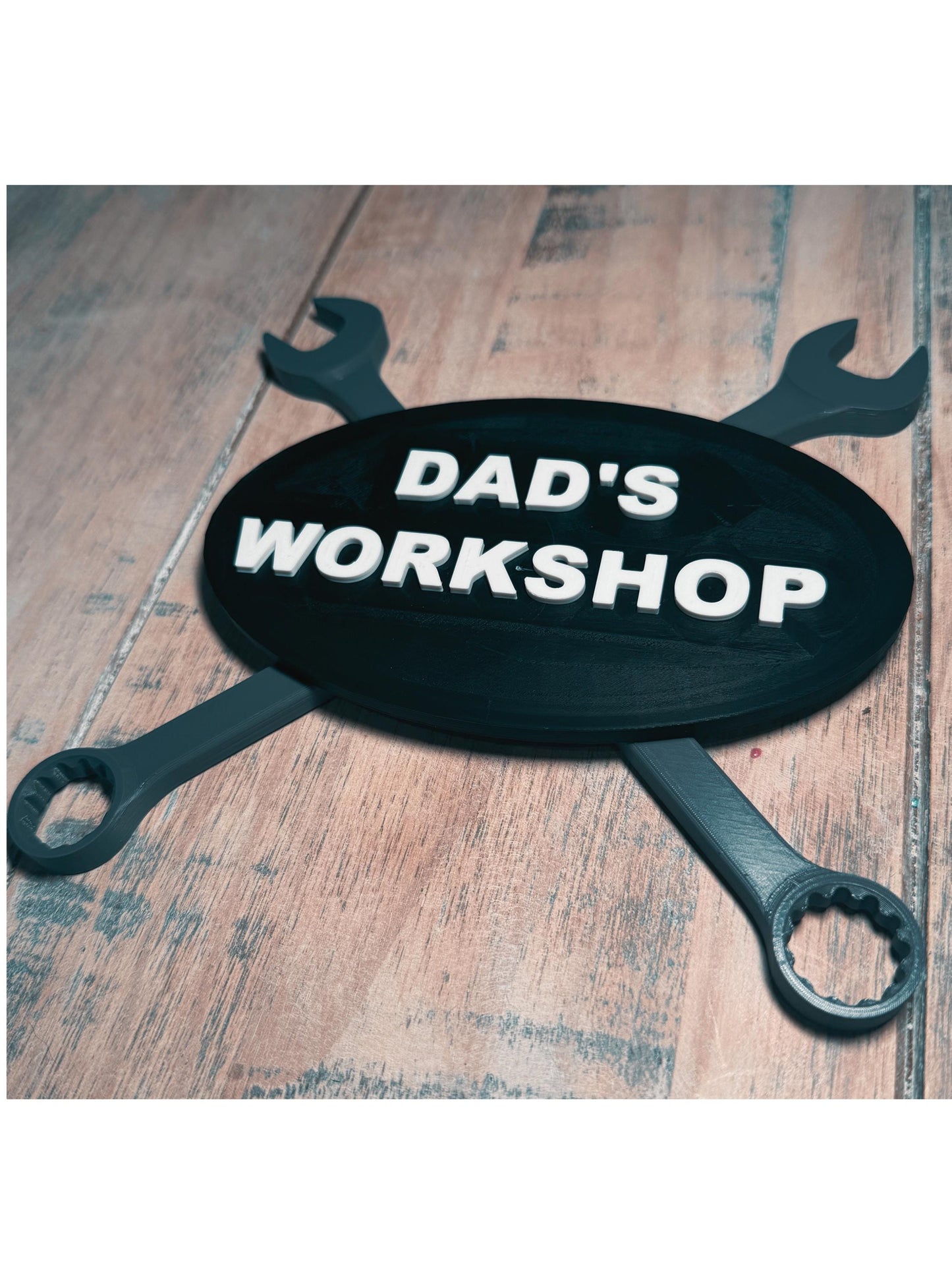Personalised Dad's Workshop Sign, Custom Garage, Shed Decor, Fathers Day