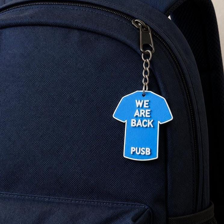 Coventry Champions 2026 Keychain – Mini Football Shirt PUSB Pendent – Sky Blue Fan Gift