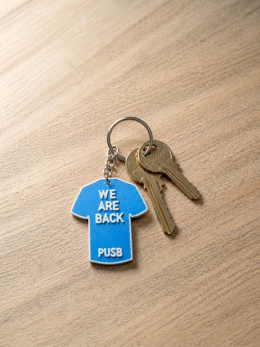 Coventry Champions 2026 Keychain – Mini Football Shirt PUSB Pendent – Sky Blue Fan Gift