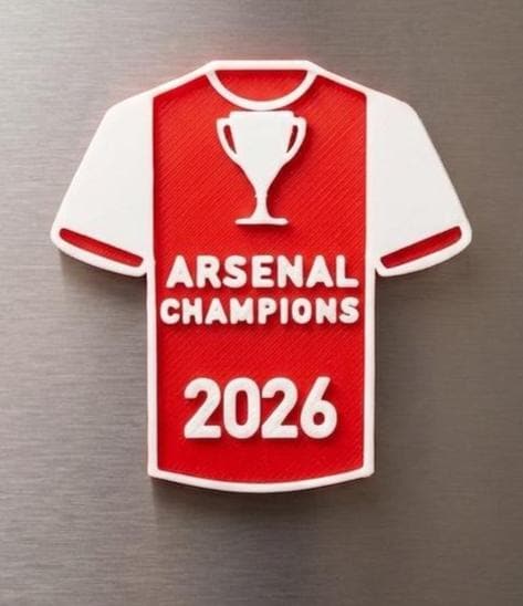 Arsenal Champions 2026 Fridge Magnet